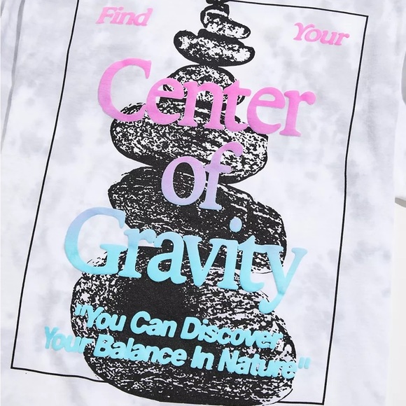 NWOT Urban Outfitters Center of Gravity Tie-Dye Graphic Tee - Picture 3 of 6